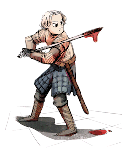 soaringdumbo:  Game of Thrones is back, yayyyyy!And here’s Brienne, because she is too awesome to not draw. GoT costumes are cooooool 