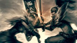 Riven vs Yasuo by Mowblack 