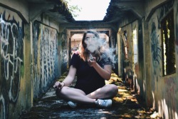 fastestslothalive:  Smoking weed in an abandoned tunnelathena-gurl.tumblr.com