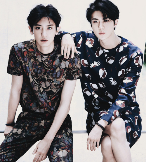 ohxing: Chanyeol and Sehun for Ceci Magazine August Issue