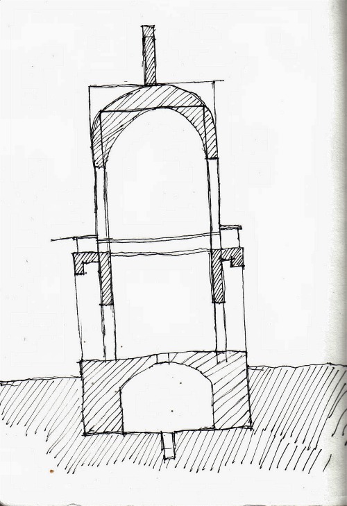 drawing from architecture book