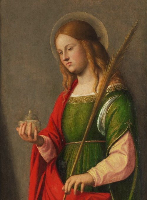 Saint Lucy (detail), by Cima da Conegliano, 1513