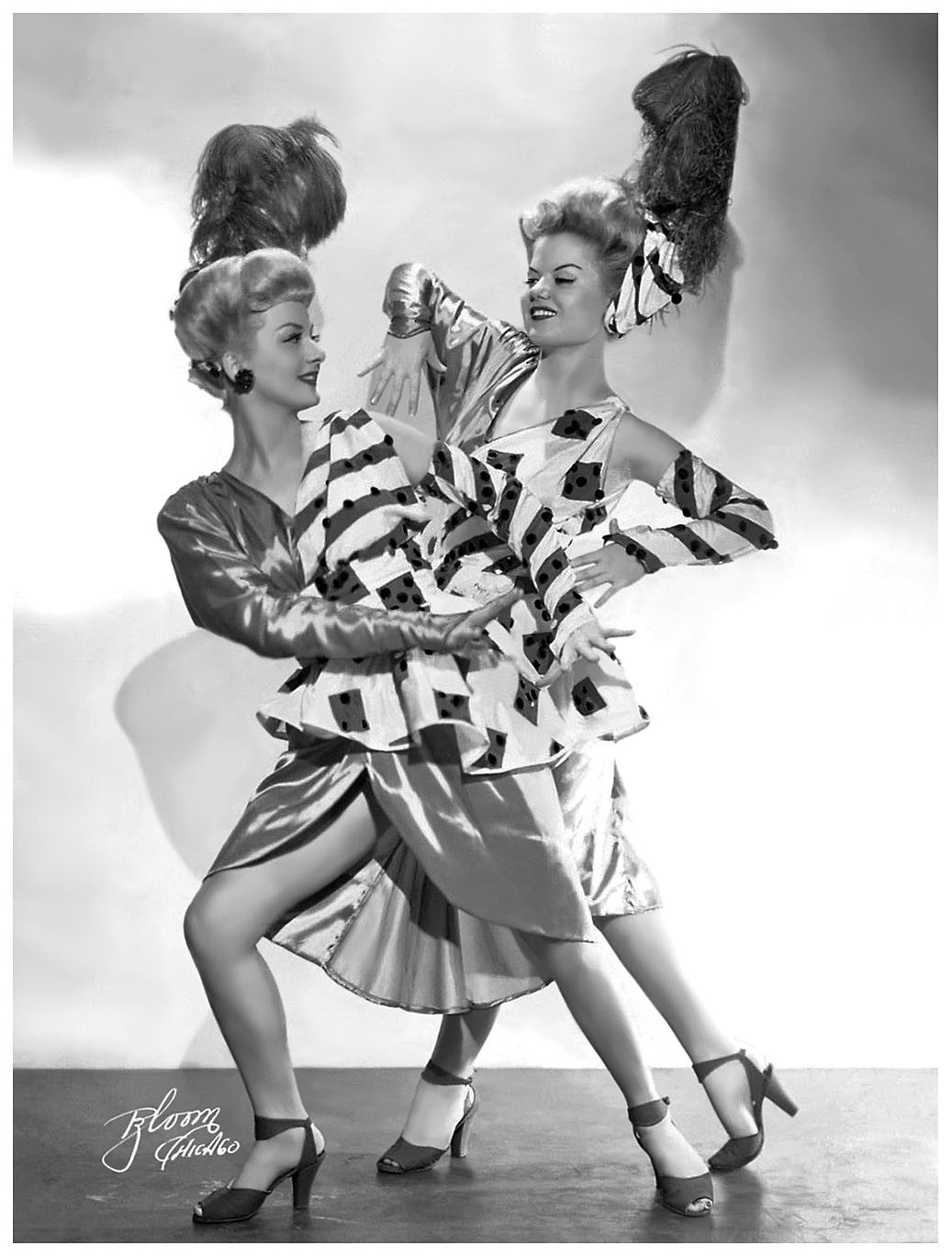 Pat Blotteaux (Left) and Betty Jaymes (Right) pose together in a promo photo  advertising