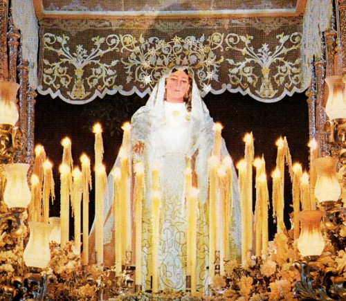 allaboutmary:The procession of Our Lady of the Dew in Málaga, Spain.