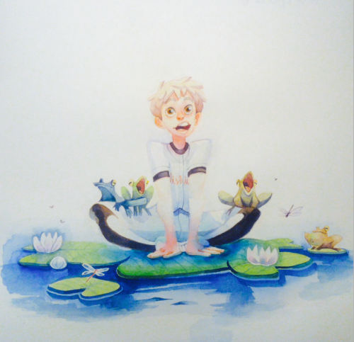 queenoftheantz: A small watercolor mihashi for sam’s birthday (a week late, but i hope it&rsqu