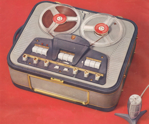 Philips, tape recorder programme, german sales folder, 1960. Source