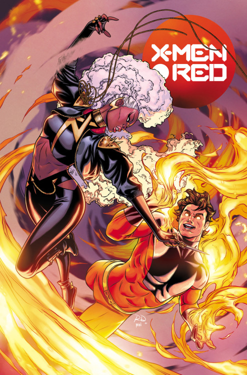  X-MEN RED New series written by Al Ewing, interior art by Stefano Caselli, logo by Tom Muller, cove