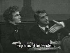 edwarddespard:slaktarpierre:exterminentary:les miserables 1964: Marius and les amisThis is still amu