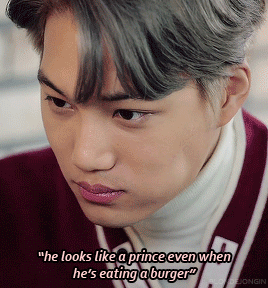 blondejongin: burger date with jongin