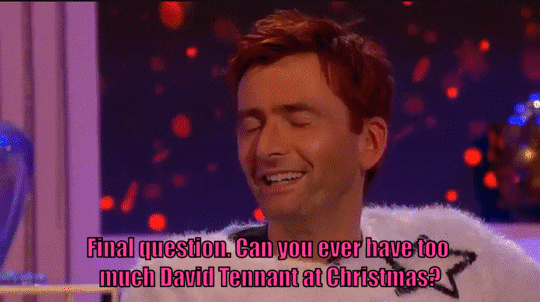 buffyann23:David Tennant on Miranda Does Christmas 12/27/17 - Rapid Fire Quiz