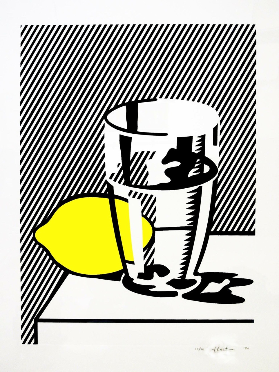 Roy Lichtenstein, &ldquo;Untitled, Still Life with Lemon and Glass&rdquo;,