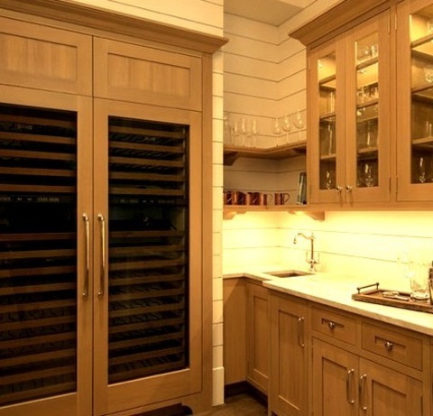 Large Wine Cellar In TampaExample Of A Large Transitional Medium Tone Wood Floor And Brown Floor Wine