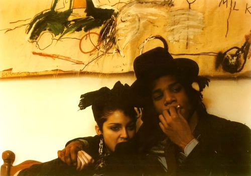 XXX twixnmix:    Madonna and Jean-Michel Basquiat photo