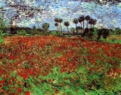 artist-vangogh:  Field with Poppies, 1890,