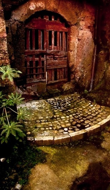 Ancient Garden Door, Calcata, Italy