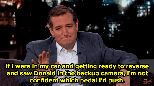 Yes, Ted Cruz actually said this on national TV — and then he brought up serial killers (!).
