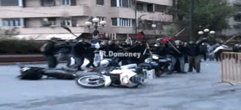 kropotkindersurprise: 2010 - Anarchists protesting economic inequality in Athens