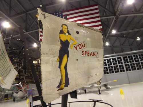 fromcruise-instoconcours:The last of the nose art on display at the EAA Museum, a collection of roug