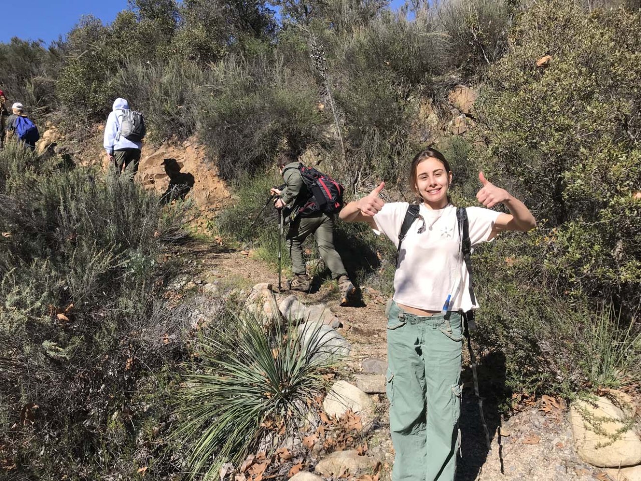 In January, 41 Scouts and Scouters from Troop 318B/G hiked 5 miles to Fisherman’s Camp and Tenaja Falls in the San Mateo Canyon Wilderness!