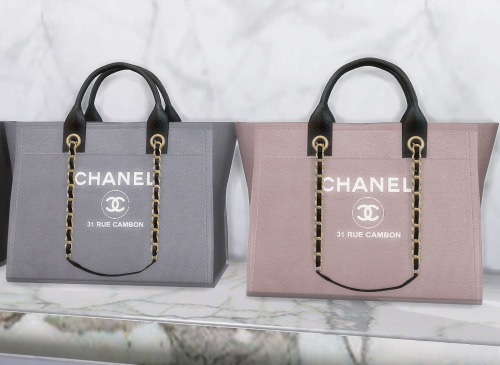 | CHANEL DEAUVILLE LUXURY TOTE - VOL.1 |- New & Original mesh by me- 4 Swatches (More colours to