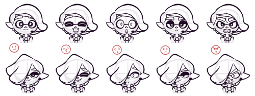 My partner asked me for some eye references for my two squid boys, which I ended up turning into an 