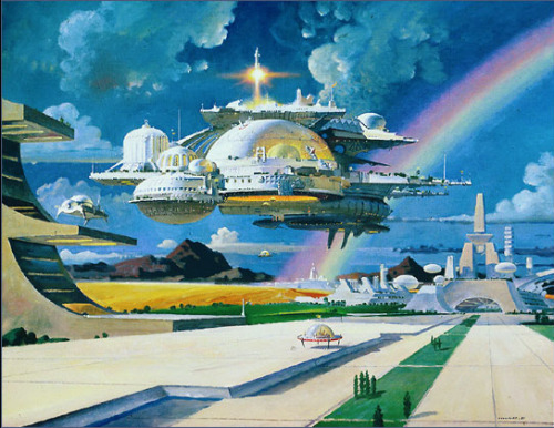 futureprobe:  We all remember Bob McCall’s amazing artwork for Horizons, but that wasn’t the only futuristic art he produced. Here’s a selection of Mr. McCall’s other brilliant visions of the future. 