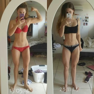 jaydeyfit: 6 months makes a huge difference. Each of these photos represents my body