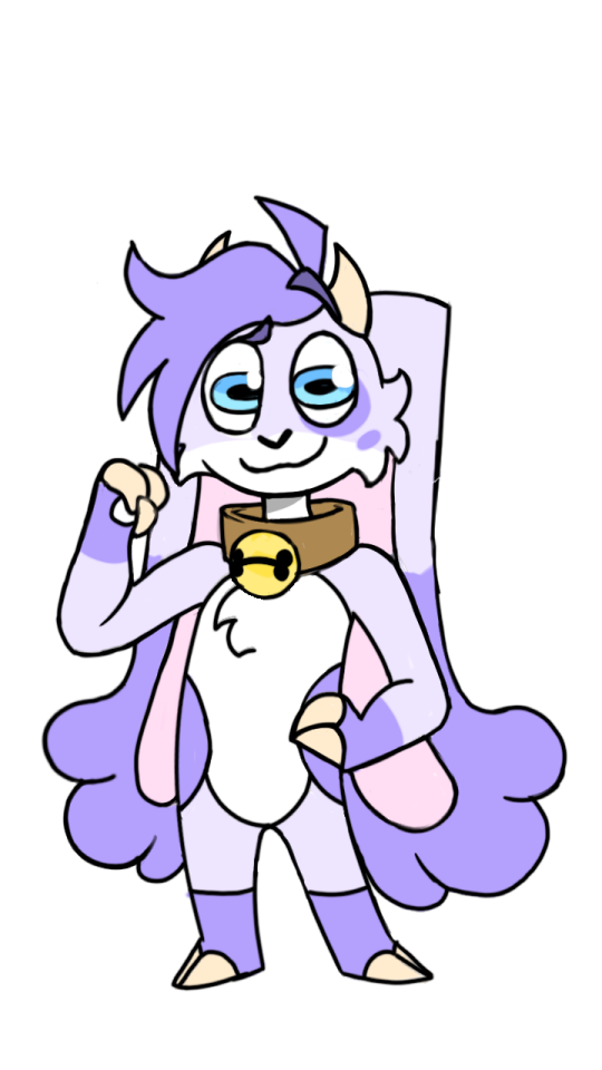 Billie but taller. Added horizontal eyes like a real goat and sharpened her horns.