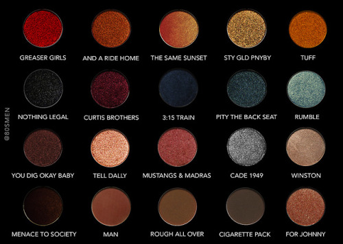 80smen:the outsiders eyeshadow palette