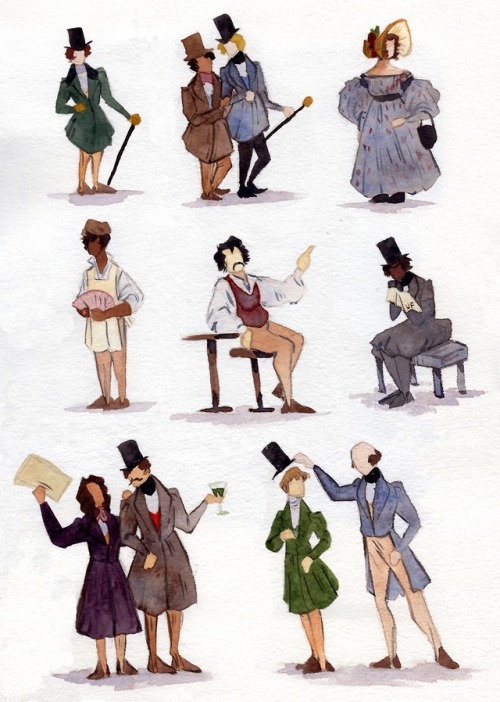 oilan:Casual sketching – itty bitty characters &lt;3