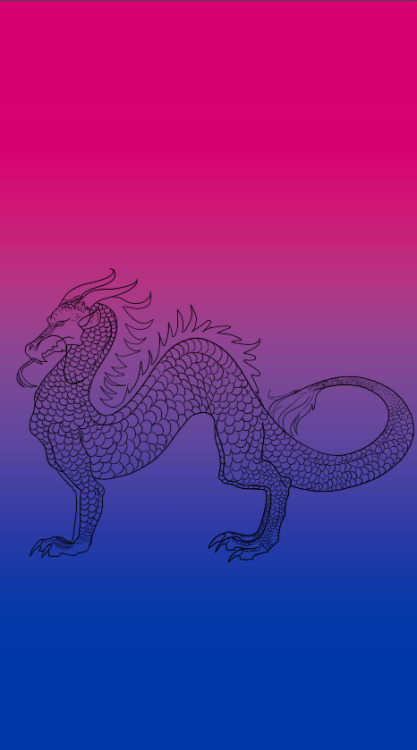 crystal-qweer-aesthetics:Discreet bisexual dragon phone wallpaper for anon.- Mod Jay