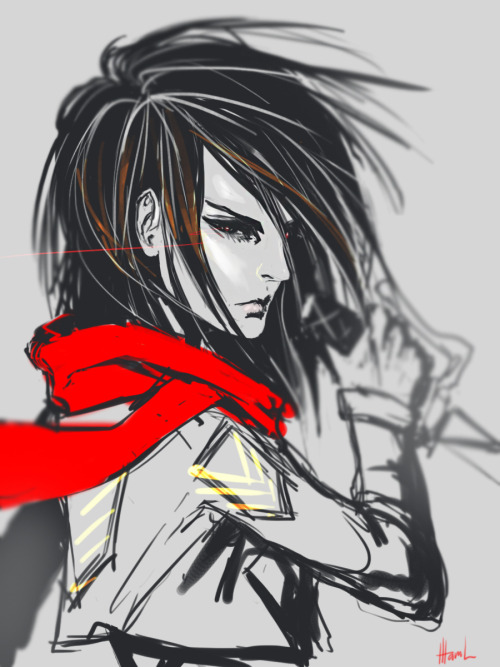 lllannah:  mikasa doodle 