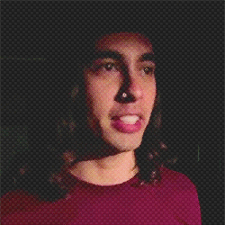 jackslostinstereo:  Vic with straight hair or natural hair? :)  asked by anon  