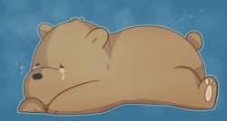 hoodboxart:  It’s OK to be sad bear 