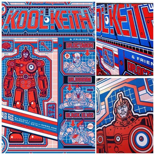 ‘I’m seein’robots’ #koolkeith #gigposter #posterart #screenprint #details #s