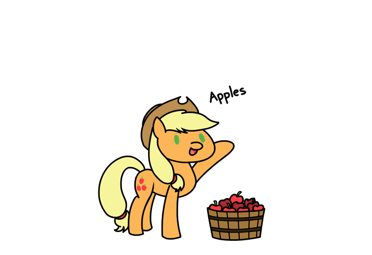 fauxsquared:  flutterluv:  AppleJack and PearJack. Yup. Pearjack originally by: Fauxsquared