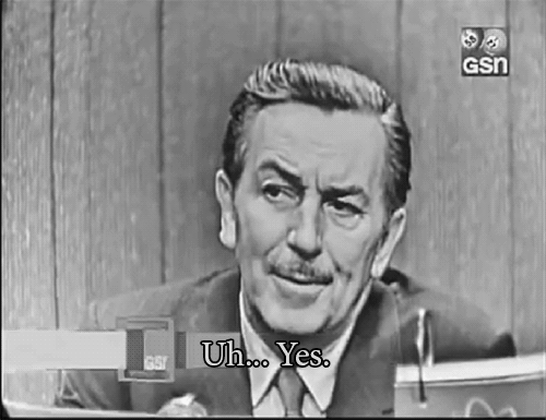 thimbles-acorns-pixiedust:  disneyprincessofthemonthclub:  lackyannie:  carnationplaza:   “I think it’s Walt Disney.” What’s My Line - broadcast on November 11th, 1956. (x)   AHHHHHHHIASFHISAHIAHFASHFSHAIFAHSIFSHAFAHHAHHHHHHH  I will never