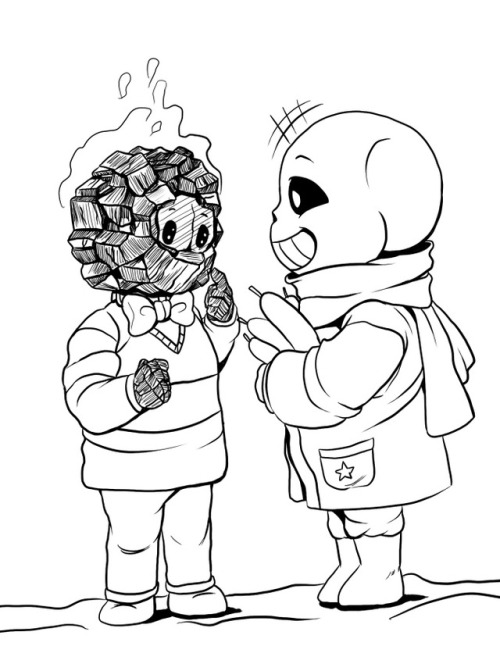 redkammy: Ok… one of my headcanons is that Grillby started out as a lump of coal.  The i