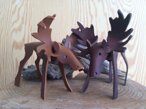 knekel: Handmade Leather Animal Figurines  Ram - Moose - Fox Use code FRIDAYFEAST16 for 10% off