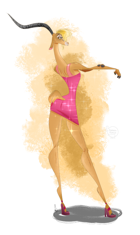 feathers-ruffled:  Zootopia warm up before getting my ticket for Tuesday.  Also trying a new brush for shading. Eh.  