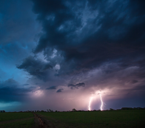 Storm chasing, Dodge City, Kansas by Kelly DeLay
