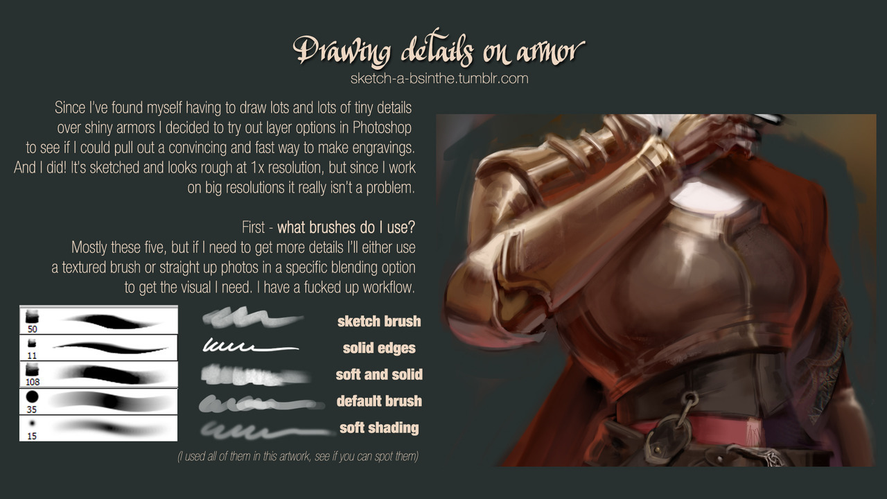 sketch-a-bsinthe: A small tutorial on how I approach the normally time-spending task