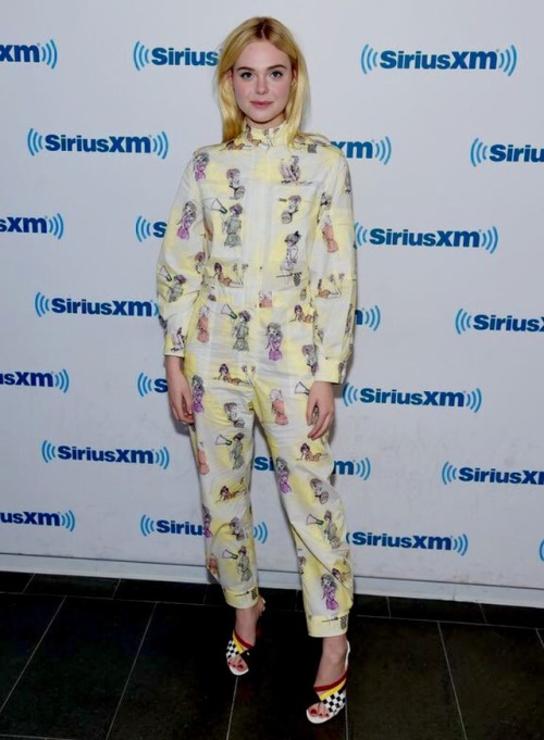 dailyfannings: Elle Fanning at SiriusXM Studios, 30th August 2017