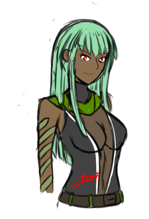 notatrox:  RWBY Resurgence AU Neo and Emerald i wanna work on Emerald’s hair more, tis so hard…. 