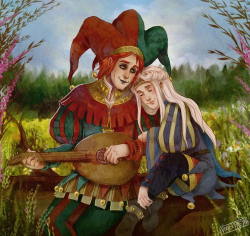 ♦️ Hope ♦️Whenever Yonvi suffers from a rush of her illness, Arro uses to sing and play the lute for