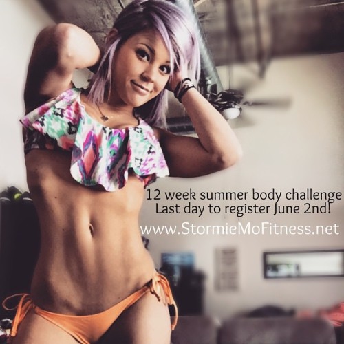 fitgymbabe:  Instagram: stormiemo_ Great Pic! - Check out more of her pics: stormiemo_ on Fit Gym BabeInstagram Caption: 💜How will you make the summer of 2015?! ☀️👙 12 weeks of different workouts. No week is the same. ((Gym required))✨ Various