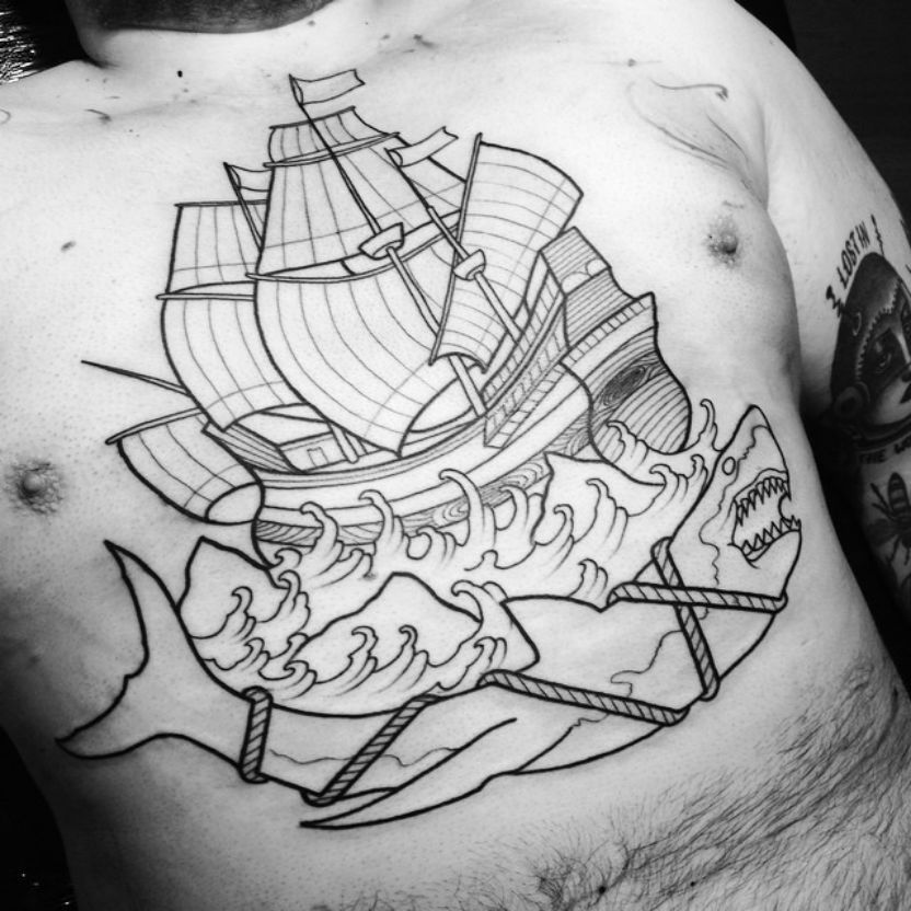 thievinggenius:  Tattoo done by Mike Stockings. (in progress)https://instagram.com/mikestockings/