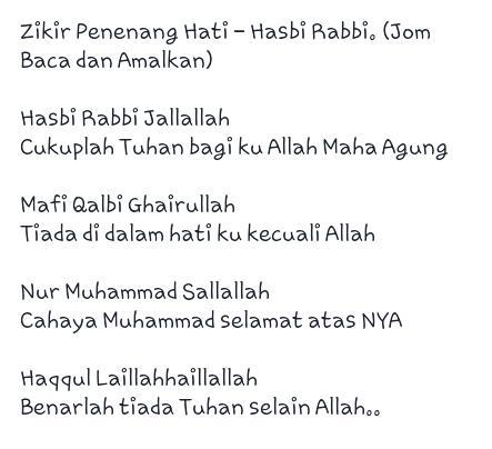 Tenanglah Hati Yunyunnisakhairunnisa Zikir Penenang Hati