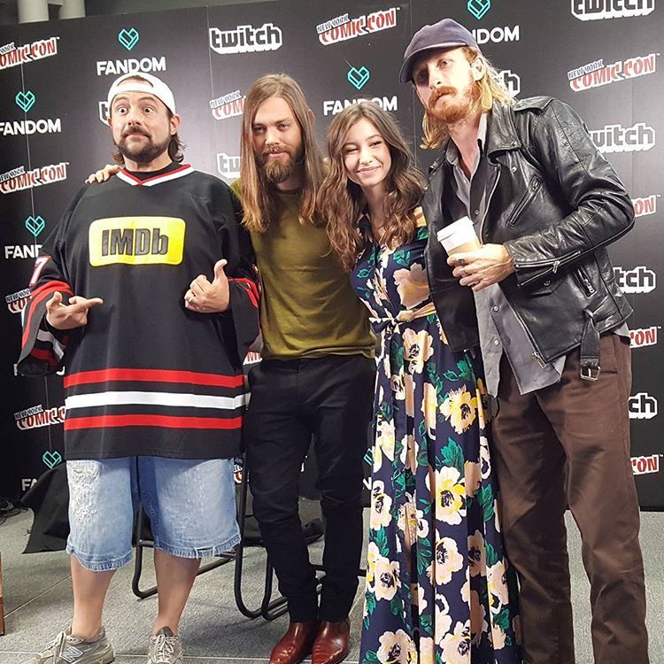 Tom Payne Tom Payne Kevin Smith Katelyn Nacon And Austin Tom Payne Tom Payne Kevin Smith Katelyn Nacon And Austin