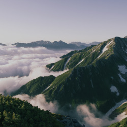 northwoodswonder:  travelbinge:  razorshapes:Masato 55 - Sea of Clouds Under Mt. Tate and Mt. Tsurugi (2011)  Tokushima Prefecture, Japan     